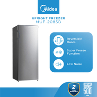 100% Real Delivery Midea MUF-208SD Gross 188L Upright Freezer / Refrigerator / Fridge / Cold Storage