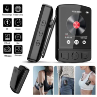 Portable Sport Clip Mini Walkman 1.8inch MP3 Player HiFi Bluetooth 5.2 MP4 Music Player Support E-Book/Reading/FM Radio/Clock