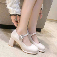 Giày Marry  jane nữ cao gót  7 phân