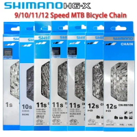 SHIMANO DEORE XT HG Bike Chains HG53 HG54 HG601 HG701 HG901 M8100 M7100 For MTB Mountain Bicycle 9/10/11/12 Speed 126L Chain