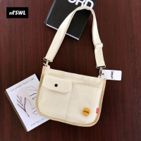 tas selempang bahu cewek cowok skena sling bag canvas kanvas mini kecil pria wanita outfit keren vin