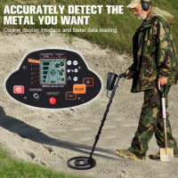 MD-5030 Professional Metal Detector Adjustable Ground Balance Disc &amp; Pinpointer Modes Upgraded DSP Chip MD-3028 Hunter Detecting