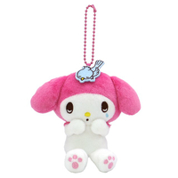 小禮堂 【限購排單不保單】Sanrio 三麗鷗 美樂蒂 絨毛玩偶吊飾 (粉帽垂耳小鳥 變裝50週年)