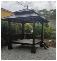 [INSTALLATION] Gazebo 6x6 Double Roof Cengal Wood Pondok Kayu Handmade Outdoor Garden Fence Ladder T