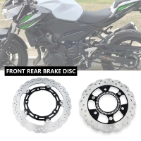 โรเตอร์ดิสก์เบรคหน้าและหลังสำหรับรถจักรยานยนต์, 220 มม., สำหรับ Kawasaki Ninja 400 EX 400 ABS, ปี 20