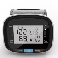 Wrist smart blood pressure / heart rate monitor home and hospital wrist digital free blood pressure monitor