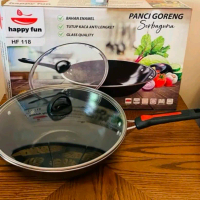 Panci Goreng Serbaguna Happy Fun HF 118  Detail Produk :  Satu Set peralatan masak serba guna.  Kual