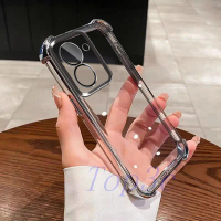 เคสโทรศัพท์สำหรับ Redmi A5, กันกระแทกสี่มุม, โปร่งใส, เคสป้องกัน, เข้ากันได้กับ Redmi A3/A2/A1/14C/1