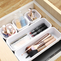 8pcs Household Drawer Organizers Dustproof Desk Stationery Storage Box Women Makeup Organizer for Kitchen Bathroom accessories