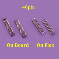 5pcs 40pin Lcd Display Screen Flex FPC Connector On Motherboard For Samsung Galaxy J7 Pro 2017 J730 F FN N J7Pro A5 A5000 A5009