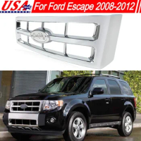Fits For Ford Escape 2008-2012 Front Upper Grille Chrome Plastic 8L8Z8200CA