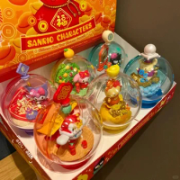Miniso Sanrio Kuromi Lucky Orange Amulet Series Blind Box Action Figures Collectable Doll Desktop Ornaments New Year Gifts