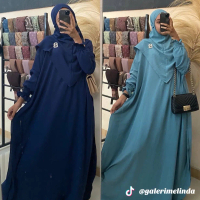 AULIA DRESS SYARI SET HIJAB KHIMAR BERGO Cantik BUSANA MUSLIM WANITA Fit Gamis