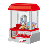 Plastic Mini Arcade Game Machine Coin Operated Arcade Claw Machine Party Supplies Battery Powered Entertainment for Kids Adults