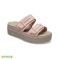 Crocs 卡駱馳 (女鞋) 布魯克林低跟涼鞋-207431-6RL