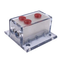 Car Audio Modification Power Supply Distribution 1X4GA In 2X8GA Out Distribution Block Ground Box Junction Box