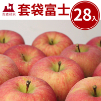 【甜露露】日本青森套袋富士蘋果28粒頭28入x1箱(10kg±10%)