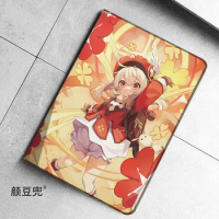 Klee Anime Genshin Impact For Samsung Galaxy Tab S9 Lite 8.7 2021Case SM-T220/T225 Tri-fold stand Cover Galaxy S6 Lite S8 PLus