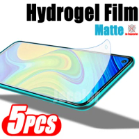 5pcs Matte Hydrogel Film For Xiaomi Redmi Note 9 S Pro Max 9S 9Pro Redmy Readmi Note9Pro Note9 Gel Protection Screen Protector