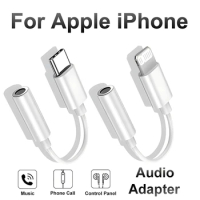 3.5mm To Type C Jack Headphone Aux Adapter For iPhone 15 Pro Max 14 13 12 11 X XR XS Pro Lightning USB C Connector Audio Cable