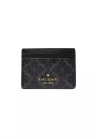 Kate Spade Signature Spade Flower Small Slim Card Holder Black KI371
