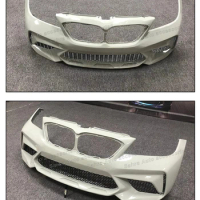 E90 M2C Style Front Bumper Kit For BMW 3 Series E90 Upgrade Modification Front Bumper With Grille Body Kit Facelift Auto Parts