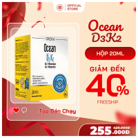 【Hiệu quả nhanh】 Ocean D3K2.Bổ Sung Giúp Tăng Cường Hấp Thu Canxi,Phát Triển Chiều Cao,Còi Xương.D3k