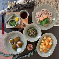日本製 美濃燒六角餐盤 Kalmia 簡約單色餐盤 綠色 陶瓷 盤子 碗盤 陶器 擺盤 儀式感 咖哩盤