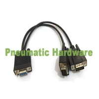 Cable DB9 9 PIN Female 1 to 2 DB9 male Serial Rs232 9pin Kabel Splitter 2M KC61