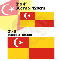 SELANGOR Flag 2x4 3x6 Polyester Tiang Bendera Negeri Selangor Darul Ehsan jalur gemilang Banner Flag