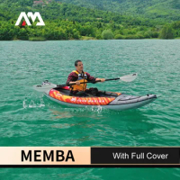 AQUA MARINA inflatable boat sport kayak MEMBA 330 390 canoe pvc dinghy raft seat drop-stitch floor laminated polyester cover