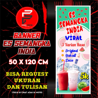 Banner Es Semangka India/ Spanduk Es semangka Uk. 50 x 120 cm