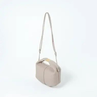 Tas POLENE BERI TEXTURE LEATHER TAUPE SHOULDER BAG 100% ORIGINAL 23X21X10CM