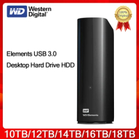 Western Digital WD 10TB 12TB 14TB 16TB 18TB Elements Desktop Hard Drive External HDD USB 3.0 Compati