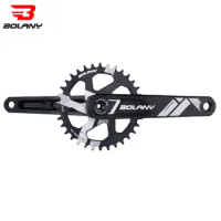 BOLANY MTB Bicycle Crank Set 34/36T Aluminum Alloy Bike Crankset170mm With BB68 Bottom Cycling Craankset Chainring Accessories