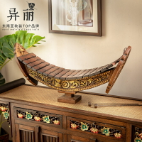 泰國工藝品木雕擺件 東南亞裝飾品客廳玄關創意擺件樂器木琴