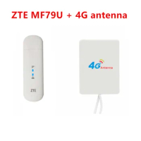 Unlocked Original New 150Mbps ZTE MF79 MF79U 4G Modem WiFi Router Dongle Plus Antenna
