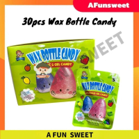 【Makanan Ringan】 20pcs x 26g Sanwa Banphu Wax Bottle Candy delicious jel candy (fruits flavour)
