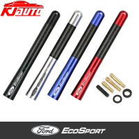 Universal 12cm Ford Ecosport Car Antenna Carbon Fiber Radio FM Antena Black Kit For Ecosport G1 BV22