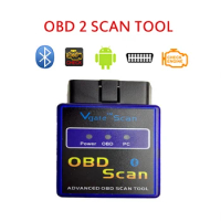 Car Diagnostic Scanner OBD2 OBD 2 Scan Tool Automotive Bluetooth Mini Code Reader OBD II ELM327 ELM 327 For Auto Android Video