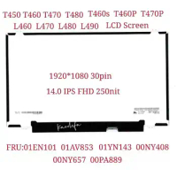 T480 T460S T470S L480 LCD de pantalla para lenovo Thinkpad portátil de 14,0 "FHD 1920*1080 IPS 30pin FRU: 01EN101 01AV853