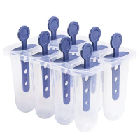 8 Gird DIY Popsicle Mould Baby Food Supplement Ice Tray Mold Gift for Friends Family Members