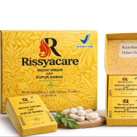 PUPUR BABIGI RISSYACARE/ MASKER BEDAK DINGIN PUPUR BASAH 200gr KALIMANTAN BPOM DAUN GELINGGANG KELOR