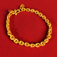 Gelang Rantai Medan Tebal Lapis Emas 15Gram