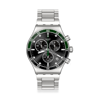 Swatch Irony 金屬Chrono系列手錶 DARK GREEN IRONY (43mm) 男錶 女錶