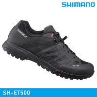 SHIMANO SH-ET500 自行車硬底鞋 / 黑色 (非卡式自行車鞋)