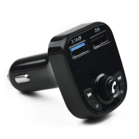 Brand New Car Bluetooth FM Transmitter - High Quality, V5.0, 5m Transmission, 2.1A Dual USB, LED Display