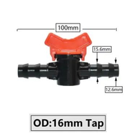 Offtake Valve Layflat Keran Air Selang Driptape PE 7mm 12mm 16mm 20mm 25mm Ke Drat 1/2” 3/4" inch Fi