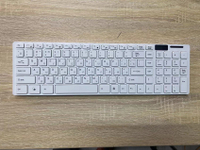 俄文超薄巧克力鍵盤 無線鍵鼠套裝 2.4g無線鍵盤鼠標套裝