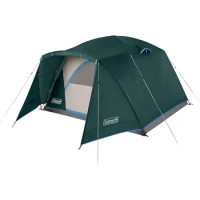 Coleman Skydome Camping Tent with Full-Fly Weather Vestibule, 2/4/6 Person Weatherproof Tent with Rainfly, Carry Bag